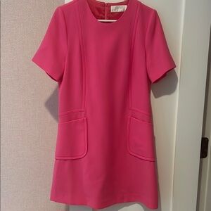 Chic Pink Short Sleeve Dress
